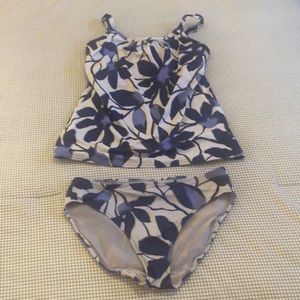 Tankini with bikini bottom